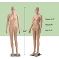 thumbnail image 7 of FDW 16" x 12" x 69" Polypropylene Adjustable Mannequin with Rotating Head & Arms, 7 of 7