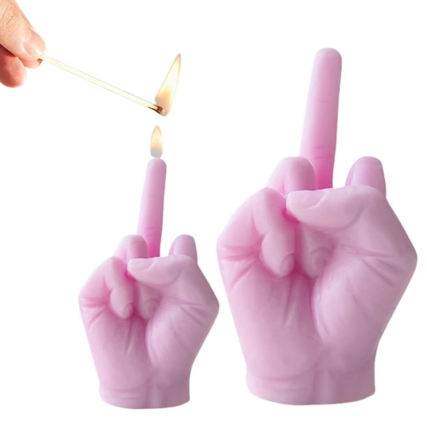 Cera Soja Vela Duradera Con Perfume Dedo para Los Dedos La Sala Estar () Rosa
