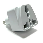 Seven Star Universal Travel Plug Adapters For Switzerland Multipack (1 Pack, Universal to Switzerland - 3 Round Pins - Type J)