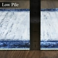 thumbnail image 2 of GlowSol 9x12 Large Area Rug Modern Bordered Rug Washable Rug Abstract Rug Living Room Bedroom Rug Carpet Soft Low Pile Non-Shedding Rug, Navy Blue, 2 of 6