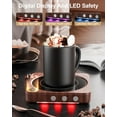 thumbnail image 3 of Taza de café Warmer House Gem, 36 W, pantalla de temperatura, madera, 3 of 7