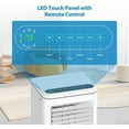 thumbnail image 5 of 8000 BTU Portable Air Conditioner, 3-in-1 Cooling, Dehumidifier & Fan with Sleep Mode, Ultra-Quiet Operation for Spaces up to 350 Sq. Ft, Remote Control, Easy-Portability, White, 5 of 7