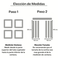 thumbnail image 5 of Cortina Blackout TeCor 2 Paneles 132x213cm Aislamiento Térmico Reducción de Sonido Negro Blackout Liso, 5 of 5