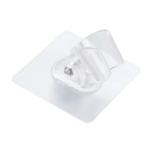 Jubilant Shower Bracket Self Adhesive Moisture-proof Strong Stickiness Waterproof Simple Installation Punch Free ABS Multi-Angle Adjustable Shower Arm Bracket Bathroom Supplies