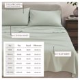 thumbnail image 3 of Cotton Heathered Melange Jersey Knit Bed Sheet Set (Twin / Twin XL, Green), 3 of 7