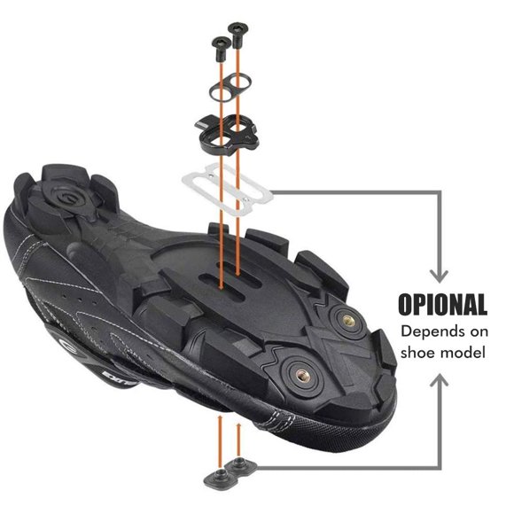 Bike Cleats for Shimano SPD Indoor Cycling and Mountain Bike Bicycle Cleat Set