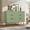 Green 6 Drawer, variant on IDEALHOUSE White 6 Drawer Dressers, Modern Fluted Storage Cabinet, Water-Resistant MDF, Quiet Glide, Double Anti-Tip, Stable Organizer for Bedroom