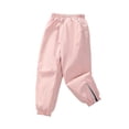 thumbnail image 2 of Blekii Kids Fleece Lined Pants, Winter Warm Hiking Pants, Waterproof Ski Pants with Pockets, Pink, 150, 2 of 8