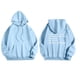 thumbnail image 1 of ICHUANYI Clearance Woman Fashion Print Round Neck Long Sleeve Hooded T-Shirt Loose Tops Blouse(Light Blue, XL) ICHUANYI WER2023081509905, 1 of 4