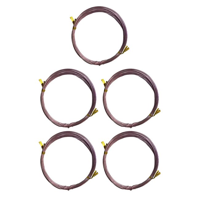 Tholdsy Alambres para manualidades, manualidades DIY, Material de aluminio, hilo trenzado, buena flexibilidad, líneas de joyería, diseño exquisito Rosa claro 5piezas Tholdsy CBP225232