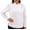 White, variant on Culinary Master Women's Breathable Long Sleeve Premium Zip Up Chef Jacket Coat