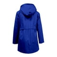 thumbnail image 6 of Niaviben Windbreaker for Women Womens Windbreaker Jacket with Hood Lightweight Breathable Rain Jackets Womens Windbreaker Jacket Women's Trench Coats Women Lightweight Jacket Blue L, 6 of 8