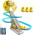 thumbnail image 1 of Electric Duck Climbing Stairs Toy Small Duck Chasing Playset Duck Race Track Set, 1 of 5