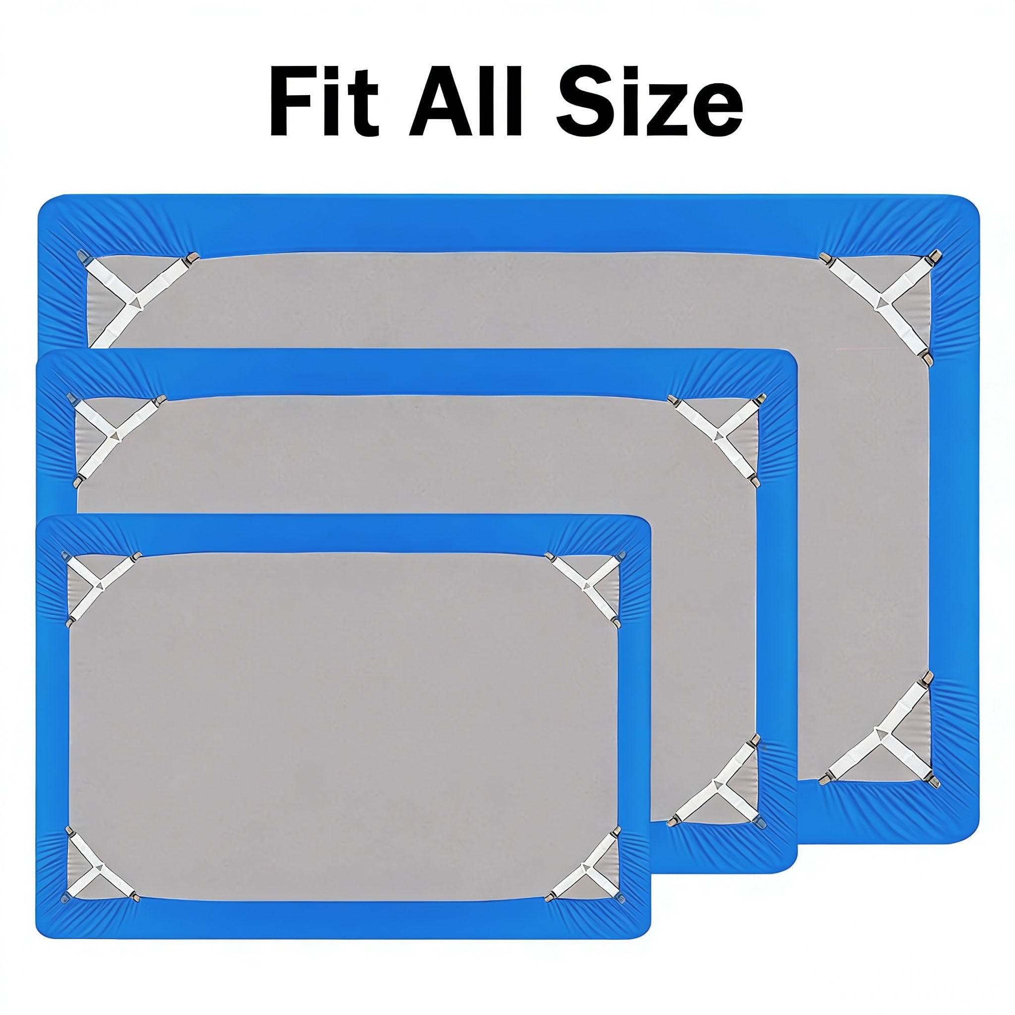 4 pcs Bed Sheet Holder Straps, Adjustable Fitted Sheet Holders, Adjustable Bed Sheet Strap, Bed Sheet Holders for Corners, Fitted Sheet Clips to Hold Sheets in Place