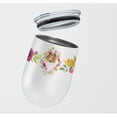 thumbnail image 2 of Carolines Treasures CK4216TBL12 Collie Pink Flowers Stainless Steel 12 oz Stemless Wine Glass 12 oz multicolor, 2 of 4