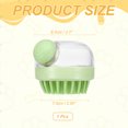 thumbnail image 2 of Uxcell Pet Bath Brush, Round Dog Shampoo Brush New 2 in 1 Grooming Massage Scrubber Bubble Maker Built-in Shampoo Dispenser(Coarse,Gray), for Long Short Hair Cats Shower, 2 of 7