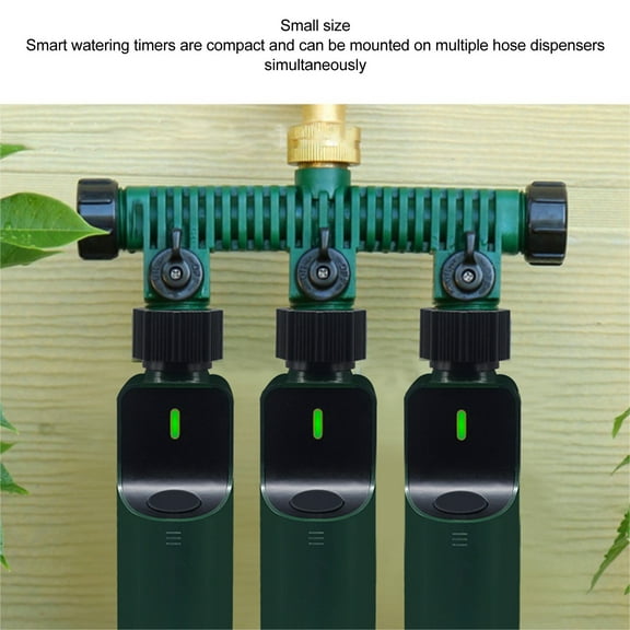 Smart ZigBee Irrigation Timer With 3/4in NH Thread LED Indicator Rain Delay IP54 For Garden Hose Lawn Voice & App Control