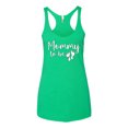 thumbnail image 2 of Wild Bobby, Mommy to Be Pregnancy Reveal Gift Parents to Be, Pop Culture, Women Tri-Blend Racerback Tank Top, Envy, Small, 2 of 3