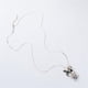 thumbnail image 4 of Linda Conejo Forma Rhinestone Collar Colgante Niñas Niños Gris dorado, 4 of 9