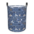 thumbnail image 6 of Lsque Underwater World Animals pattern Laundry Hamper Basket, Tall Woven Rope Hamper Basket for Clothes, Lightweight Storage Basket, Collapsible Waterproof-Small, 6 of 8