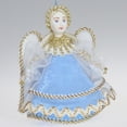 thumbnail image 4 of STP GOODS Blue Little Angel Hanging Figurine 3.9x3.5" (10x9 cm) Hanging Collectible Doll Handmade Christmas Figurine Holiday Décor Xmas Hanging Decoration Xmas Figure Doll Decoration, Blue and Gold, 4 of 4