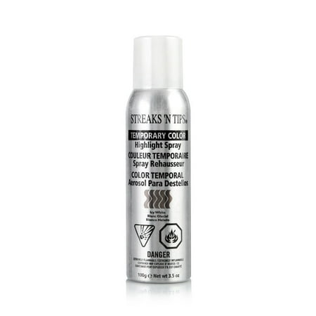 Highlight Spray - Streaks N Tips Temporary Color Highlight Spray Icy White