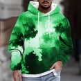 thumbnail image 1 of Sudadera con capucha para hombre, estilo casual, con cuello redondo, estampado, manga larga, blusa de poliéster, 1 of 5
