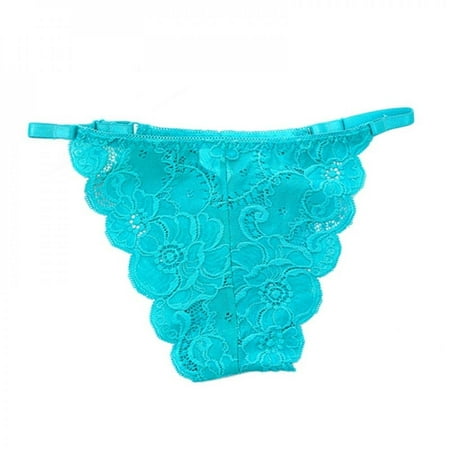 

Fantadool Women Adjustable Seamless Panties Female Lace Solid Color Thong Briefs G-String Cozy Lingerie Panty P1