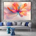 thumbnail image 2 of Mudket Colorful Fluid Abstract Flower Canvas Wall Art, Modern Floral Wall Decor, Framed Ready to Hang Artwork for Living Room Bedroom Office - 12"L x 8"W, 2 of 10
