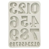 Stamperia Silicone Mold A5-Gear Up For Christmas Numbers