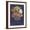 Brown Frame, variant on Art.com Vintage Dark Floral on Indigo I Art Print, 12" x 16"