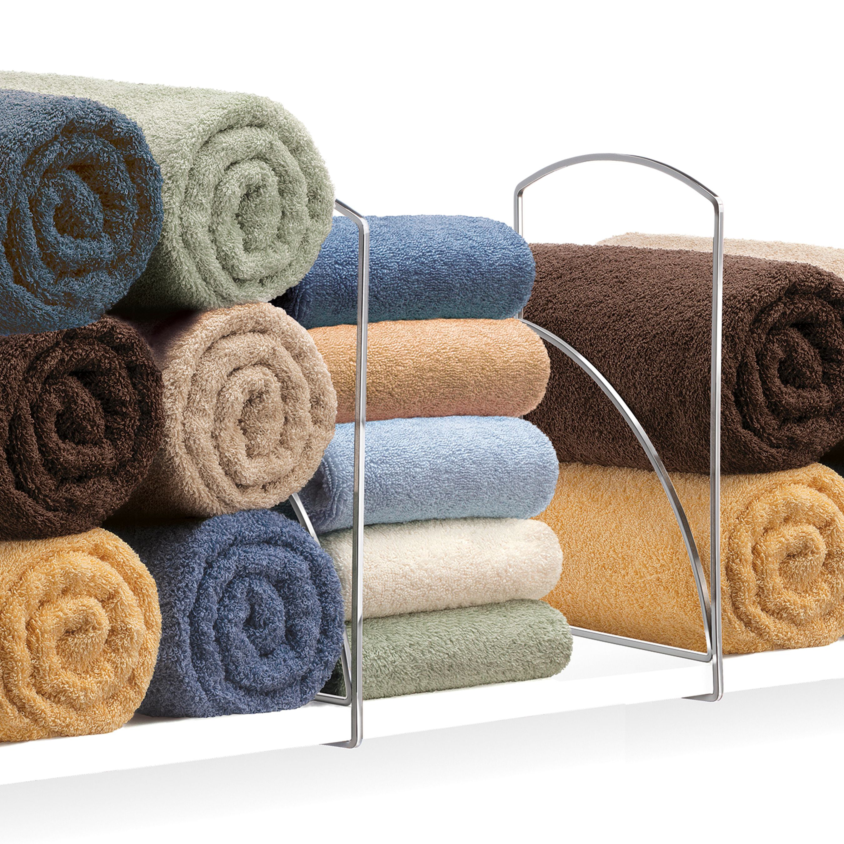 Purse Towels 8 White Sweater StorageMaid Metal Shelf Wood Shelves Closet Dividers for Linen Set of 8 