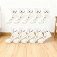 thumbnail image 2 of SwiftWear Trendy 10 Pairs Cute Cat Cotton Socks Funny Animal Crew Socks Xmas Gifts for Women Teen, White, 2 of 6
