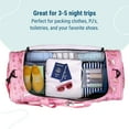 thumbnail image 2 of Wildkin Kids 22 Inch Weekender Duffel Bag for Boys and Girls (Wild Horses Pink), 2 of 8