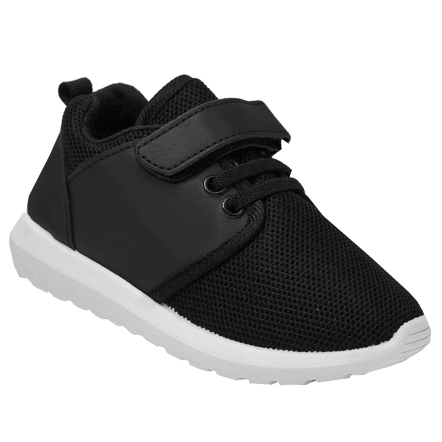 black hook and loop sneakers