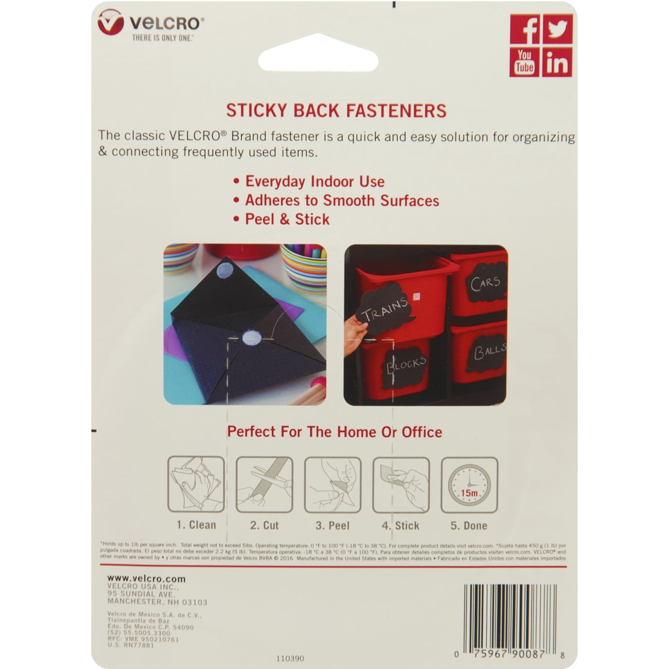 Velcro, Sticky Back™ Tape Fasteners -
