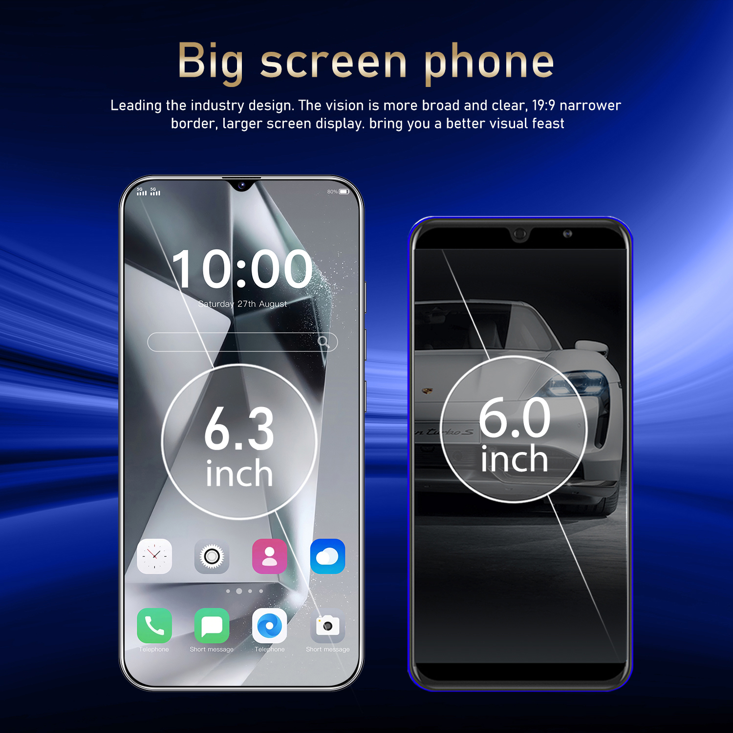 Global Version T-Mobile Unlocked Android Phones, Chycet  6.3" Unlocked Cell Phones | 2GB RAM + 16GB ROM | 4G Dual Sim Smartphone | 2MP + 8MP Camera | Facing Unlocking Mobile Phones, S24 Ultra
