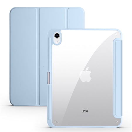 Case For iPad 10 2022 10th Generation 10.9 Clear Hard PC Back Shell Funda Capa For iPad 10 9 8 7 6 5 Generation Air 6 5 4 Cover sky blue For iPad Air 1 Air 2