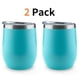 thumbnail image 1 of Vaso de vino de acero inoxidable de 12 oz con aislamiento al vacío de doble pared y tapa apta para pajitas, colores vibrantes, mantiene las bebidas frías o calientes, duradero e irrompible, ideal, 1 of 7