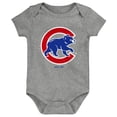 thumbnail image 4 of Infant Royal/Red/Gray Chicago Cubs Born To Win 3-Pack Bodysuit Set, 4 of 4