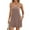Coffee, variant on UVN Summer Dresses for Women Sleeveless Casual Shorts Jumpsuits Spaghetti Straps Romper Sundress with Pockets