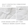 thumbnail image 6 of Chezmoi Collection Logan White Comforter Set Oversized King Size 3-Piece Lightweight Soft Stone-Washed Microfiber Bedding Set for All Season (1 Comforter 118x98, 2 Shams), 6 of 9