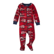 Toddler and Baby Boy Firetruck Stretchie