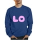 thumbnail image 1 of Sudaderas sin capucha para hombre, estilo casual, a la moda, con cuello redondo, estampado, de manga larga, blusas de manga larga y cuello redondo, blusas de poliéster para hombre, 1 of 3