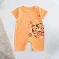 thumbnail image 3 of Luxalzxs Infant Newborn Children Baby Boys Girls Cartoon Romper Short Sleeve Cute Sleepers One-Piece Beach Outfit Summer Clothes 1-12 Months, 3 of 3