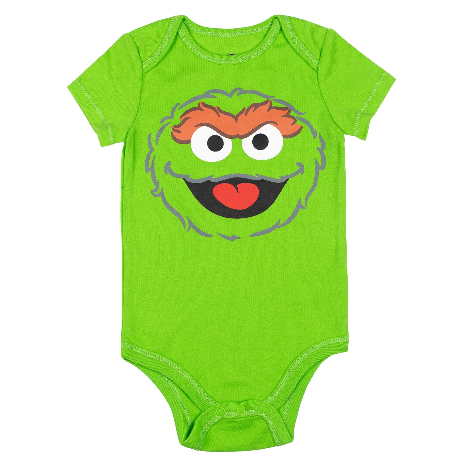 Sesame Street Elmo Cookie Monster Big Bird Infant Baby Boys 5 Pack Bodysuits Newborn to Infant
