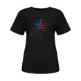 thumbnail image 4 of Fiudx Ofertas Del Día Camiseta Básica de Verano de Manga Corta Informal para Mujer, Blusa con Estampado Del Día de La Independencia, Cuello Redondo, 4 of 4