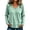 Green, variant on Women Long Sleeve Tops Shirts Fringe Raw Hem Casual Blouse, Loose Drop Shoulder Layered Look Tunic Shirts for Fall Daily Wear