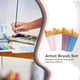 thumbnail image 4 of Inteprter Juego de 10 pinceles de pintura, pinceles de acuarela, pinceles de vidrio artístico, accesorios para principiantes, suministros para artistas Artesanía Blanco Inteprter HA009549-03, 4 of 6
