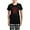 With Checker Pant, variant on - Good Luck Buddha Women's Dark Pajamas - Women's Short Sleeve Print T-Shirt and Pants Dark Cotton Pajama Set